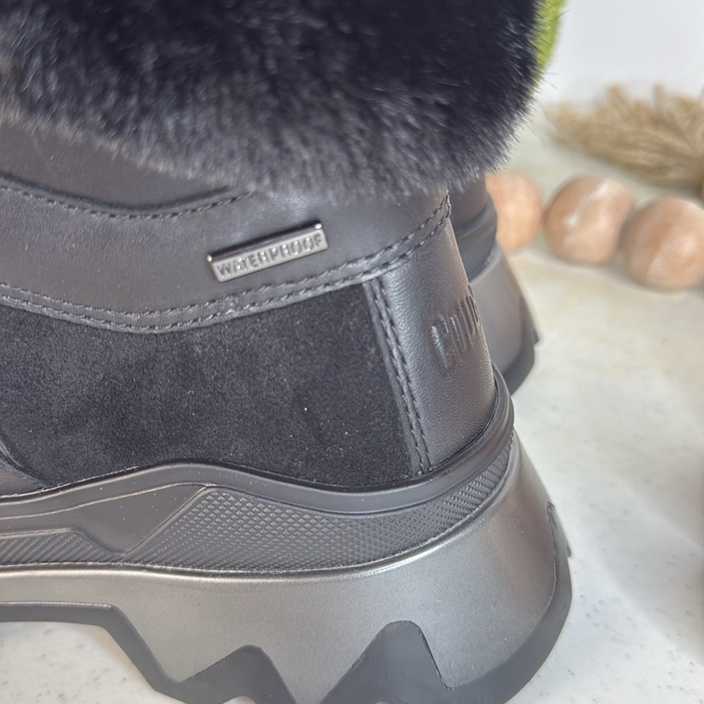 Cougar Black Faux Fur Ankle Booties - Picture 7 of 14
